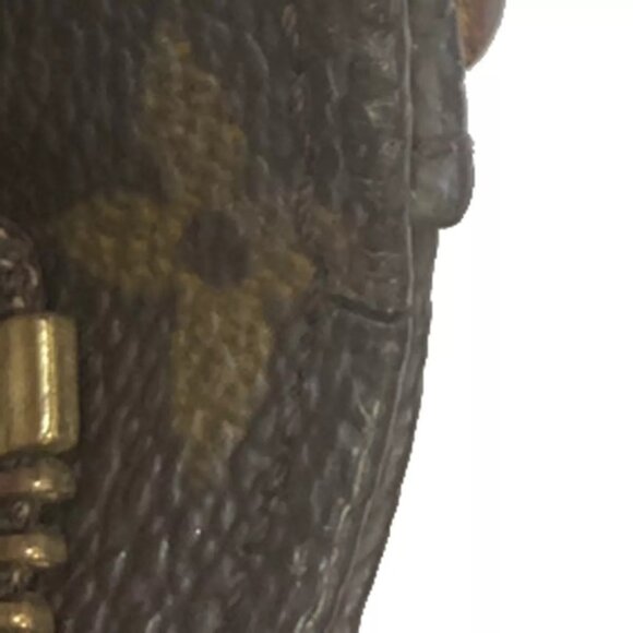 LOUIS VUITTON Logo Looping GM Shoulder Bag Monogram Leather Brown - Picture 9 of 16